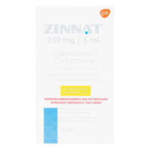 ZINNAT 250 MG SUSP.70 ML (3%+)(A)(PAE)