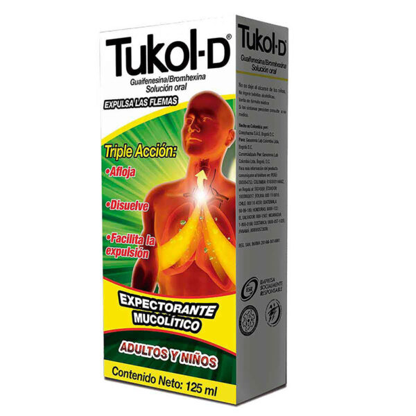 TUKOL-D EXPECTORANTE SOL.ORAL 125 ML(SF)