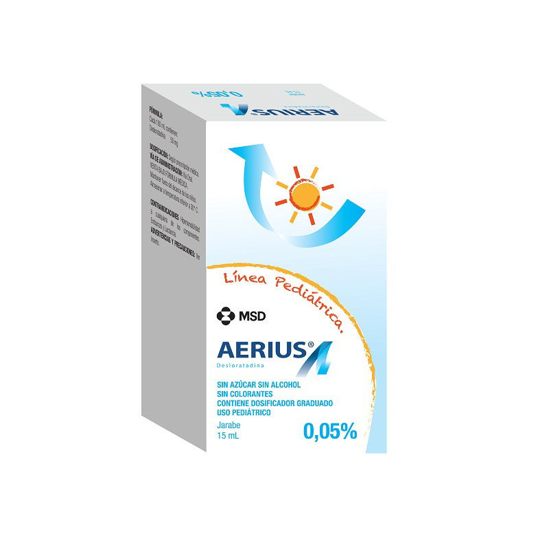 AERIUS JARABE 15 ML SIN AZUCAR