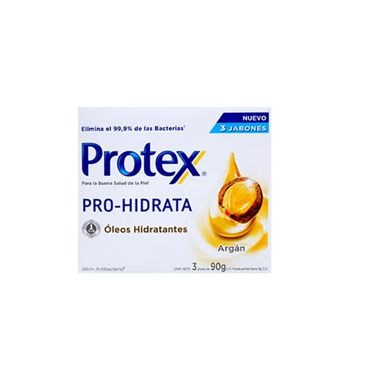 3 JAB.PROTEX PRO-HIDRATA ARGAN 90 GR