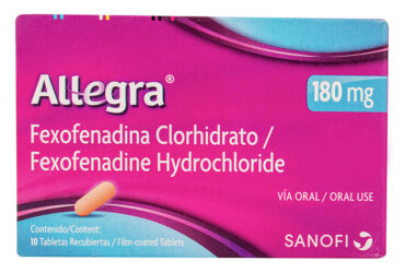 ALLEGRA 180 MG 10 TABLETAS (3%+)(A)(PAE)