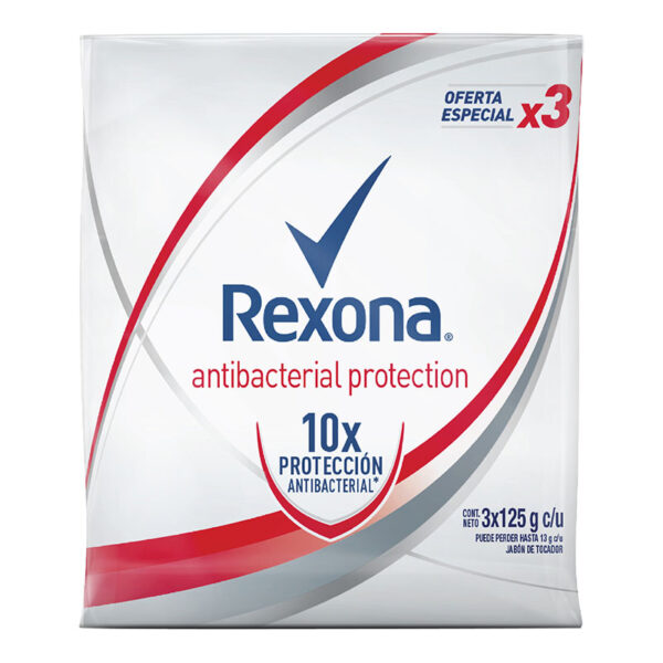 3 JAB.REXONA ANTIBACTERIAL PROTECT.125GR