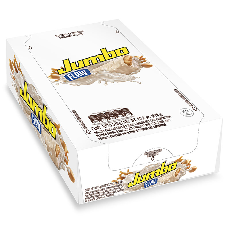 CHOCOLATINA JUMBO FLOW BLANCA 12UND 576G