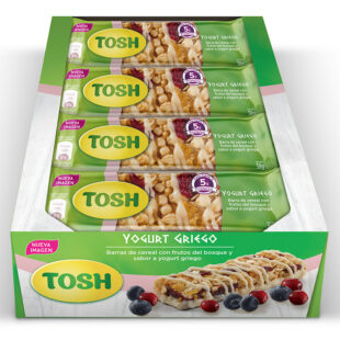 BARRA CEREAL TOSH YOGURT GRIEGO 38G 12DS