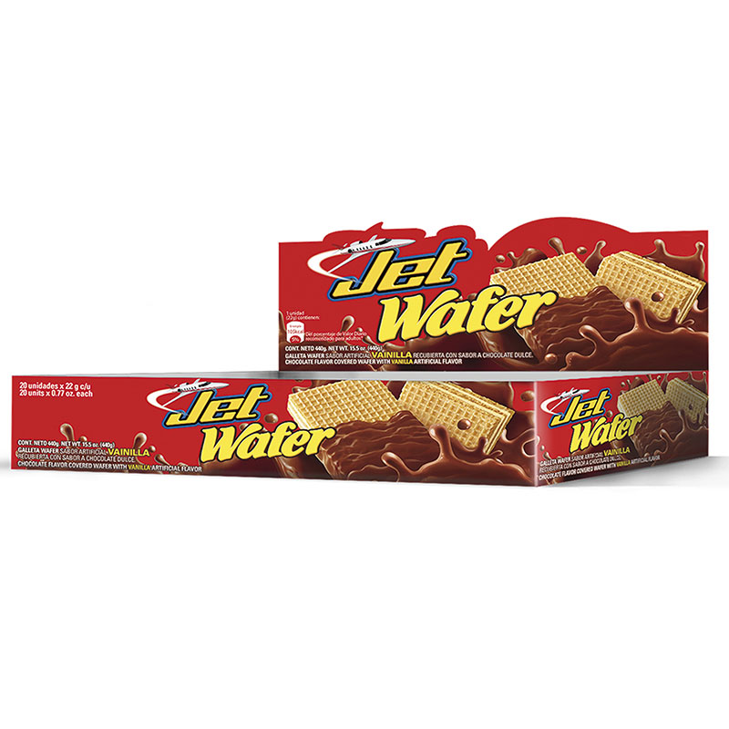 GALLETAS WAFER JET VAINILLA 20 UND