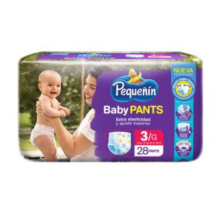 PAN.PEQUENIN BABY PANTS ET.3G 28 UNDS