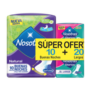 TOA.NOSOTRAS B.NOCHES 10UND+PRO.LAR.20UN