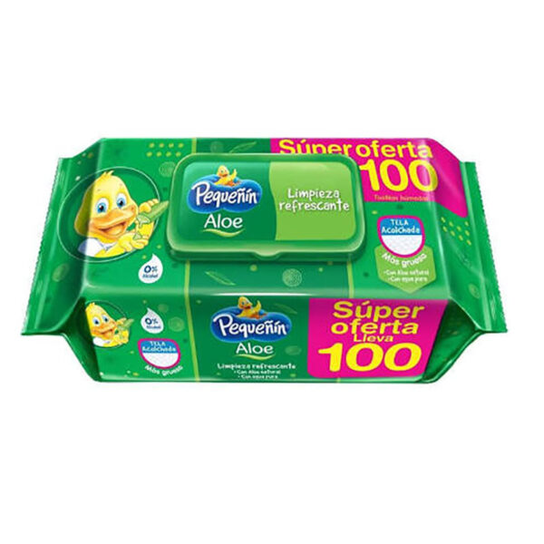 PANITOS HUM.PEQU FLAT PACK ALOE OFE.100U