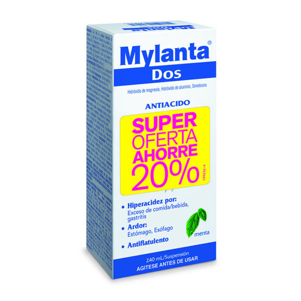 MYLANTA DOS MENTA 240 ML S.OFERTA AH.