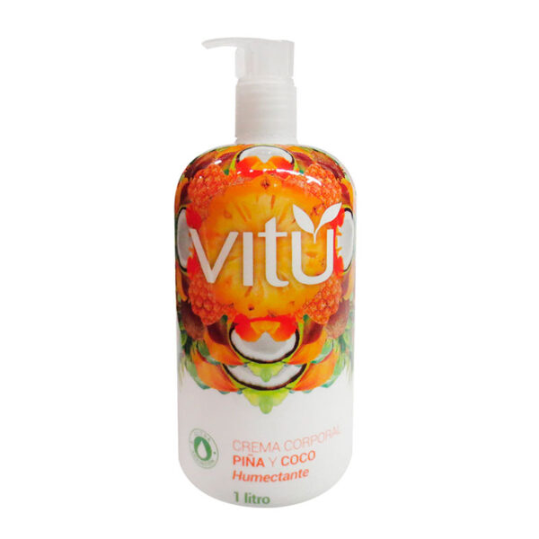 CREMA VITU NAT.TOUCH PINA Y COCO 1 LT