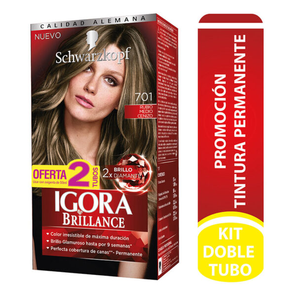 IGORA BRILLANCE D.T 701 RUB.MEDIO CENIZO