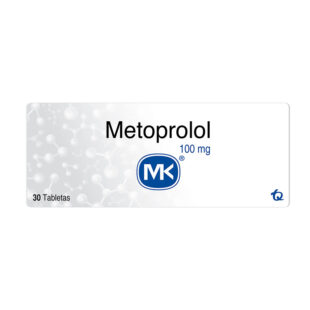 METOPROLOL 100 MG 30 TABLETAS MK