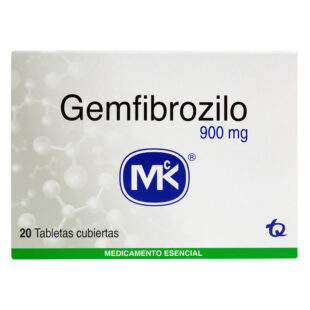 GEMFIBROZILO MK 900 MGS 20 TABLETAS