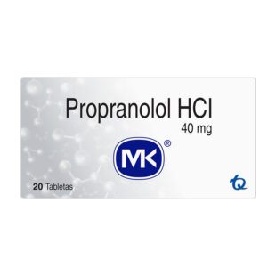 PROPANOLOL 40 MGS 20 TABLETAS MK