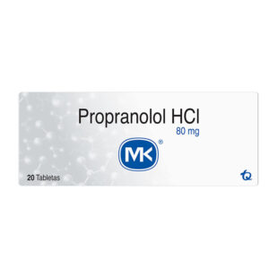 PROPANOLOL 80 MGS 20 TABLETAS MK