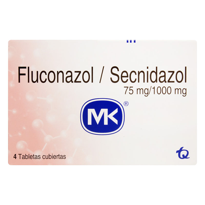 FLUCONAZOL 75 MG+SECNIDAZOL 1 G 4 TBS MK