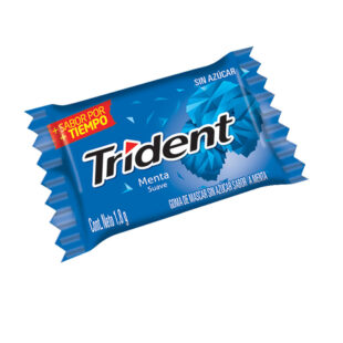 CHICLE TRIDENT MENTA 60 UND