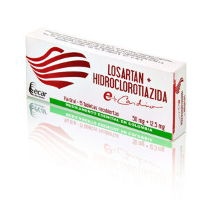 LOSARTAN 50 MG+HCT 12.5 MG 15 TBS EC
