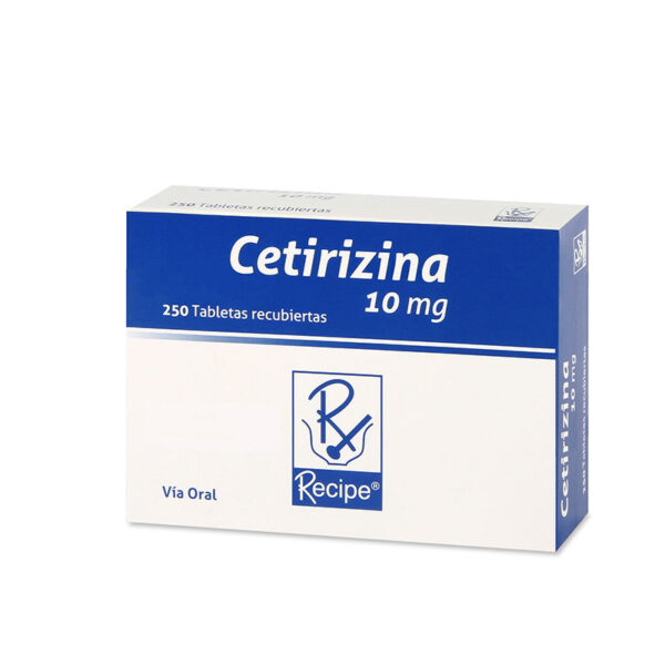 CETIRIZINA 10 MG 250 TABLETAS RC