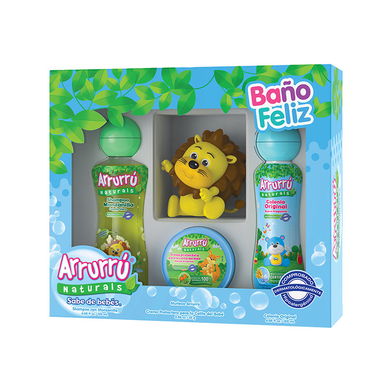 ESTUCHE ARRURRU NAT.BANO FELIZ AZUL