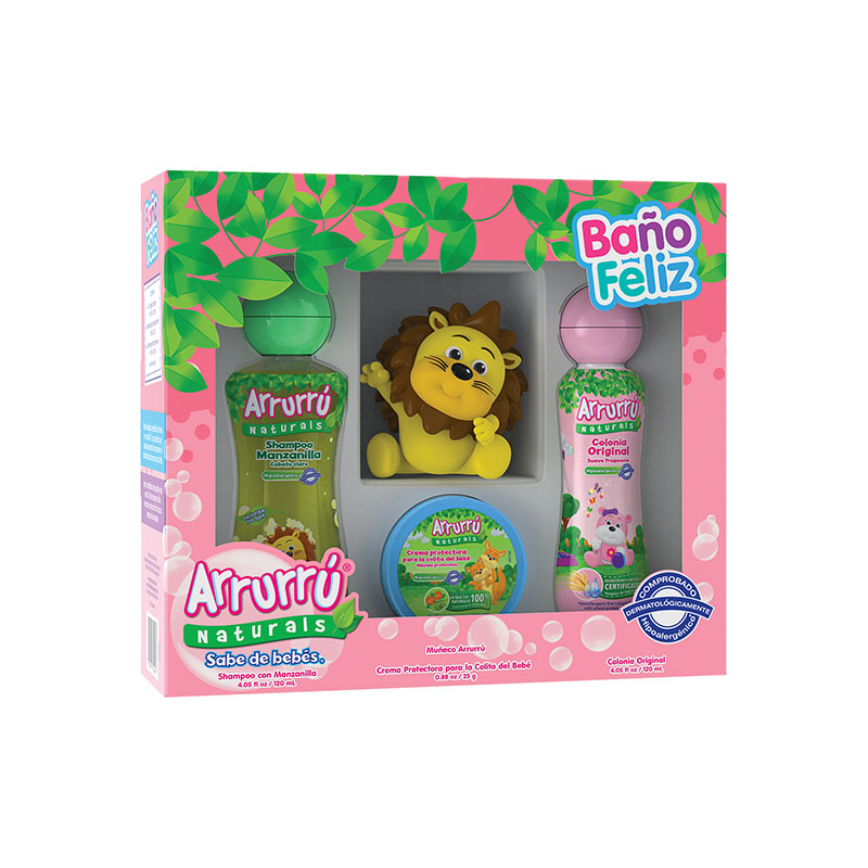 ESTUCHE ARRURRU NAT.BANO FELIZ ROSADO