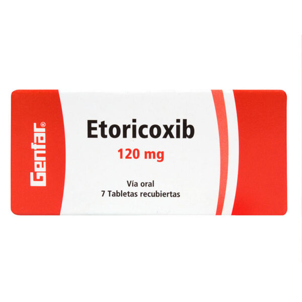 ETORICOXIB 120 MG 7 TBS GF