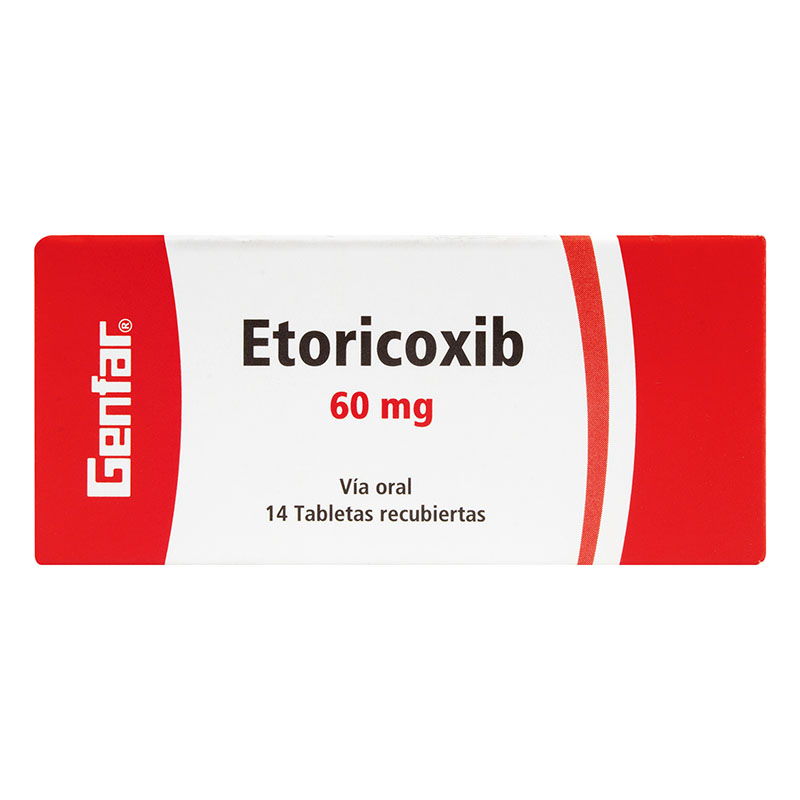 ETORICOXIB 60 MG 14 TBS GF