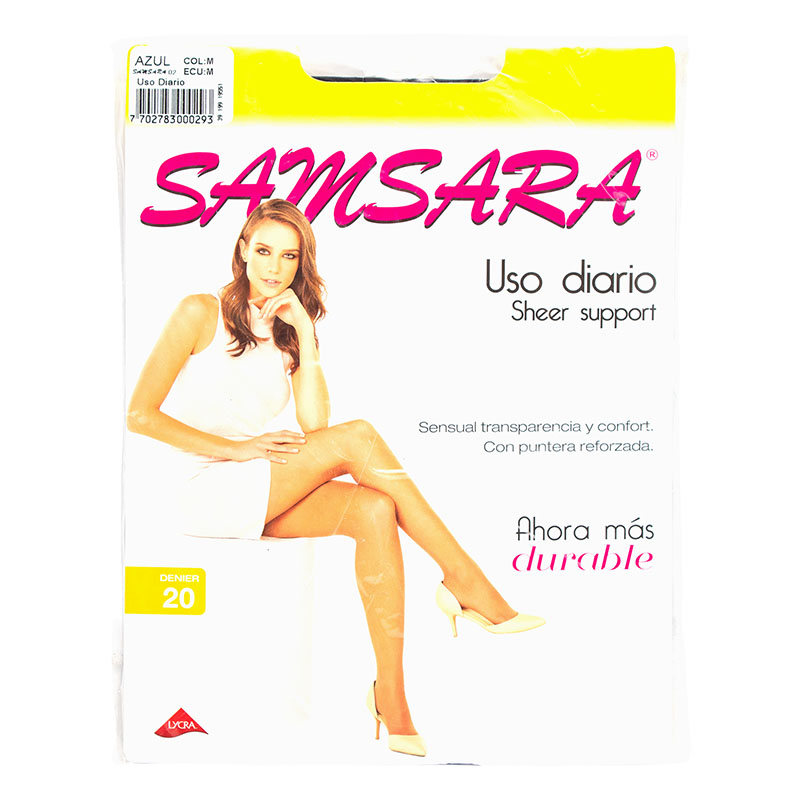 MEDIA SAMSARA SHEER SUPP/M AZUL