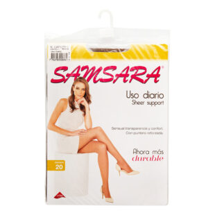 MEDIA SAMSARA SHEER SUPP/L NEGRO CAFE