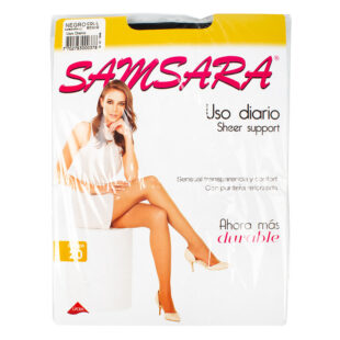 MEDIAS SAMSARA SHEER SUPPOR L NEGRO