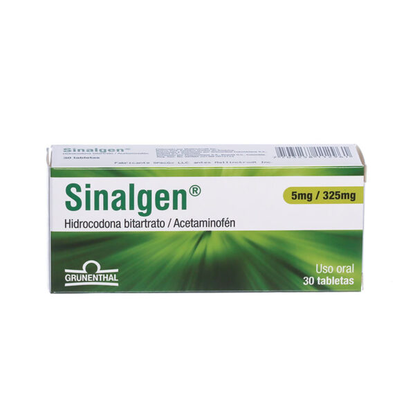 SINALGEN 5/325 MG 30 TBS (A)(3%+)