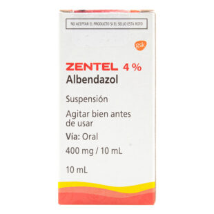 ZENTEL 400 MG SUSPENSION 10 ML