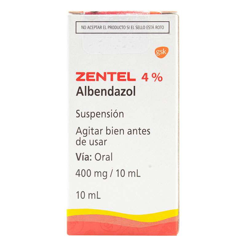 ZENTEL 400 MG SUSPENSION 10 ML