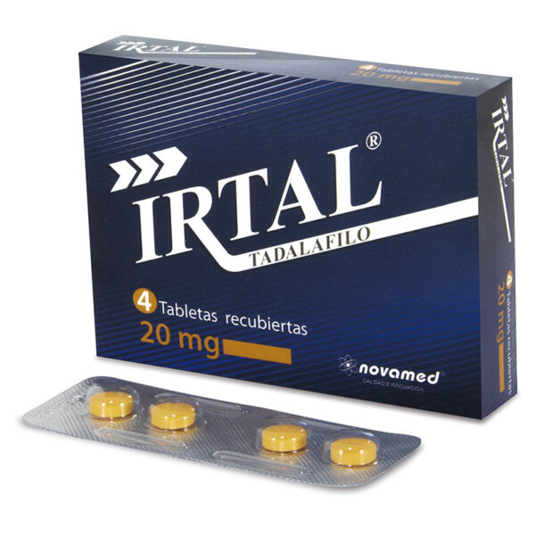 TADALAFILO IRTAL 20 MG 4 TABLETAS
