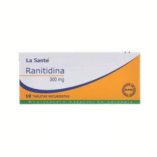 RANITIDINA 300 MGS 10 TABLETAS LA SANTE