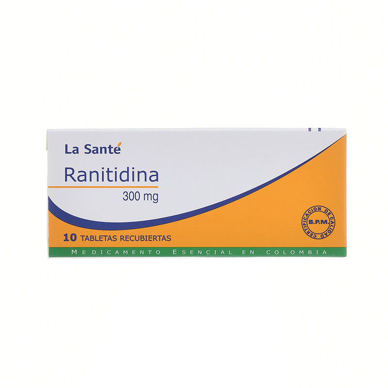 RANITIDINA 300 MGS 10 TABLETAS LA SANTE