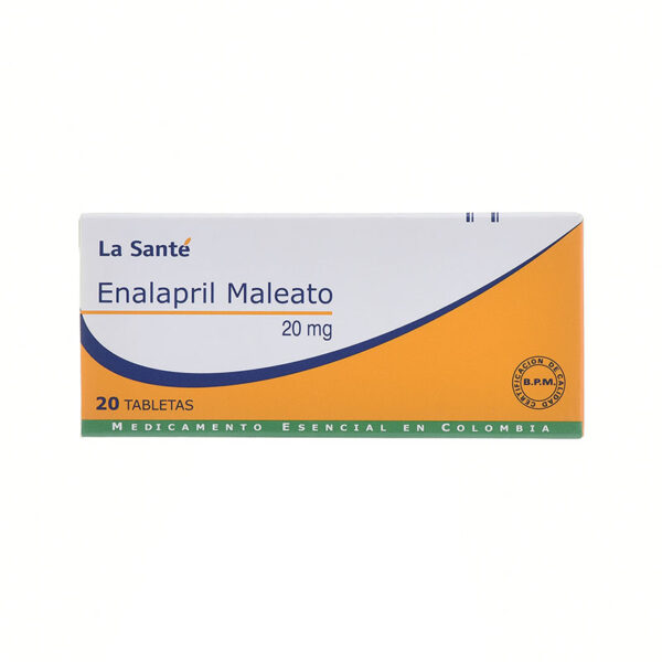 ENALAPRIL 20 MGS 20 TABLETAS LA SANTE