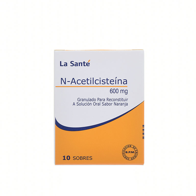 N-ACETILCISTEINA 600 MG 10 SBS LS
