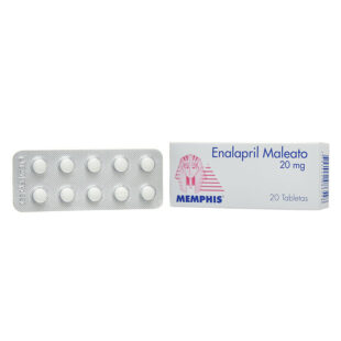 ENALAPRIL MALEATO 20 MG 20 TBS MP