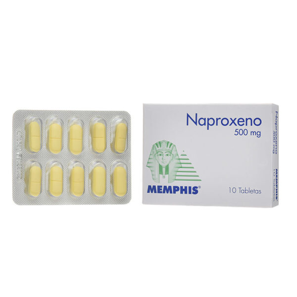 NAPROXENO 500 MG 10 TABLETAS MEMPHIS