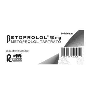 BETOPROLOL 50 MG 30 TABLETAS(M)12180