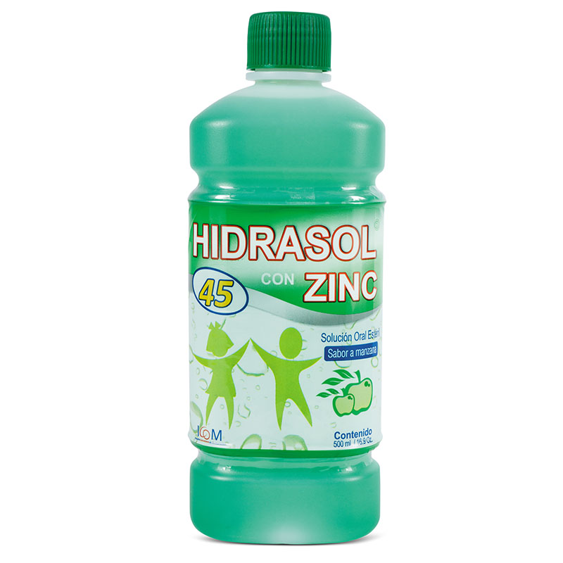 HIDRASOL 45 CON ZINC MANZANA 500 ML ICOM
