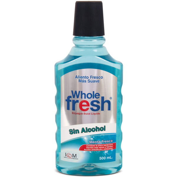 ENJ. BUCAL WHOLE FRESH ZERO 500 ML ICOM