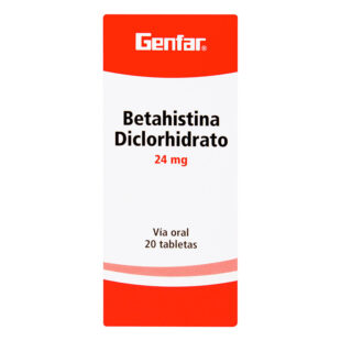 BETAHISTINA 24 MG 20 TABLETAS GF