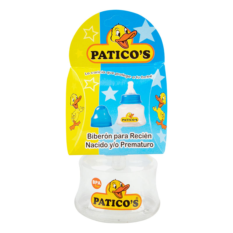 BIBERON RECIEN NACIDO 3 OZ PATICOS