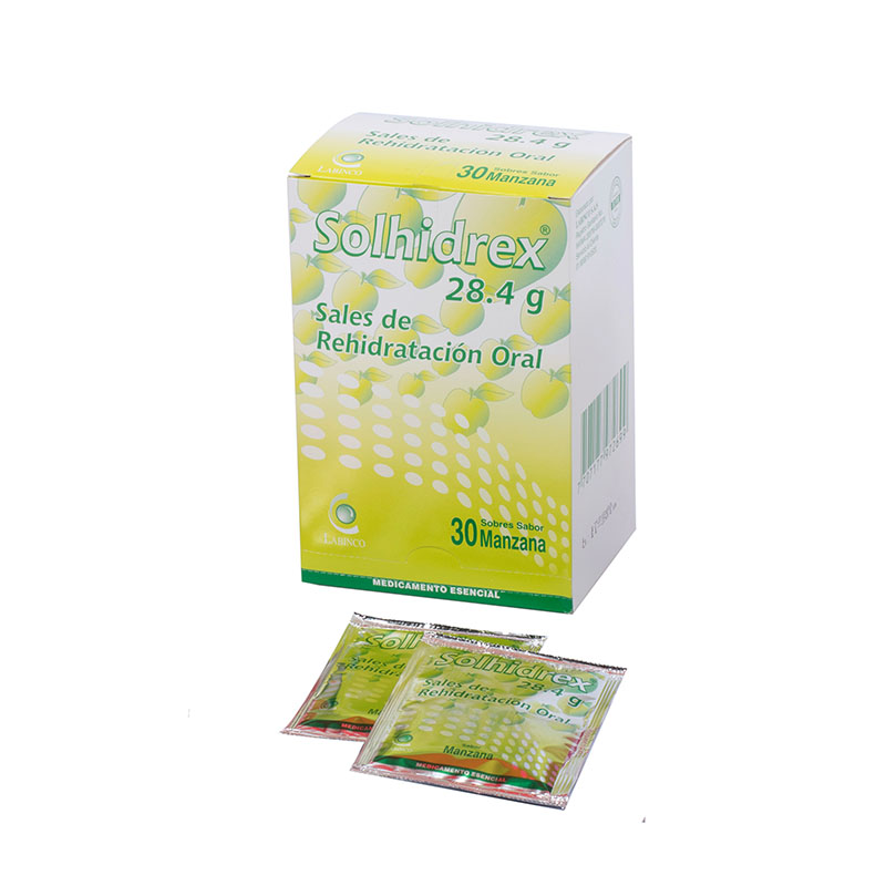 SOLHIDREX SABOR MANZANA EN SOBRE