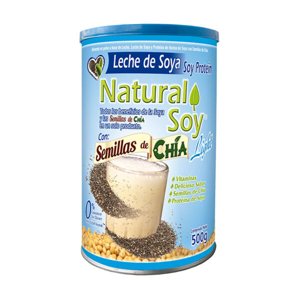 LECHE DE SOYA NATURAL SOY SEM.CHIA 500GR