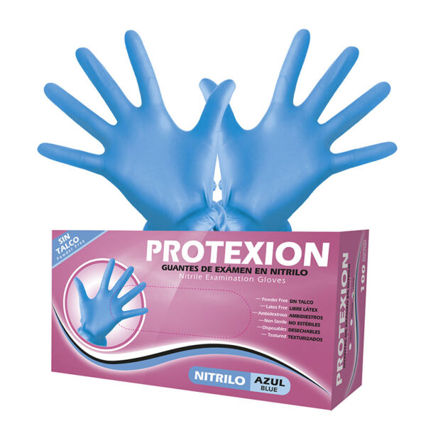 GUANTE EXAMEN NITRILO PROTEX T.L 100 UND