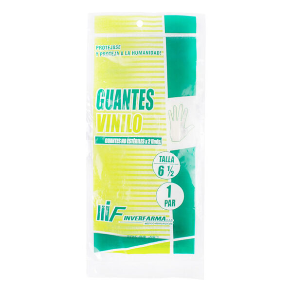 GUANTE EXAMEN VINILO INVERF.T.6 1/2 2