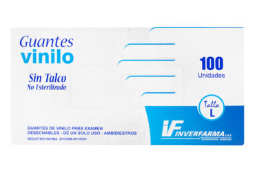 GUANTE DE VINILO T.L 100 UND INVERFARMA